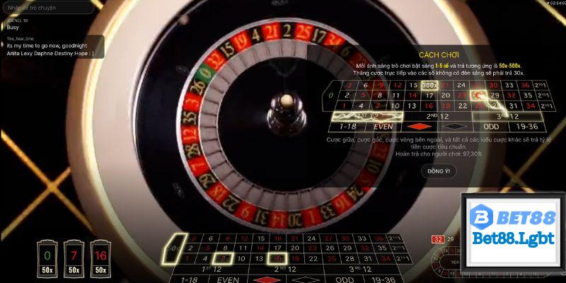 Áp dụng chuỗi cược 1-3-2-6 trong Roulette